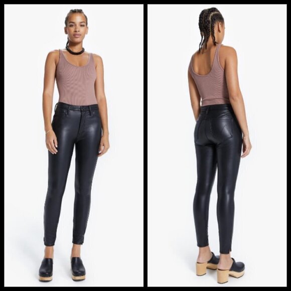 💕MOTHER💕 High Waisted Vamp Pants Faux Show 32 - Picture 2 of 16